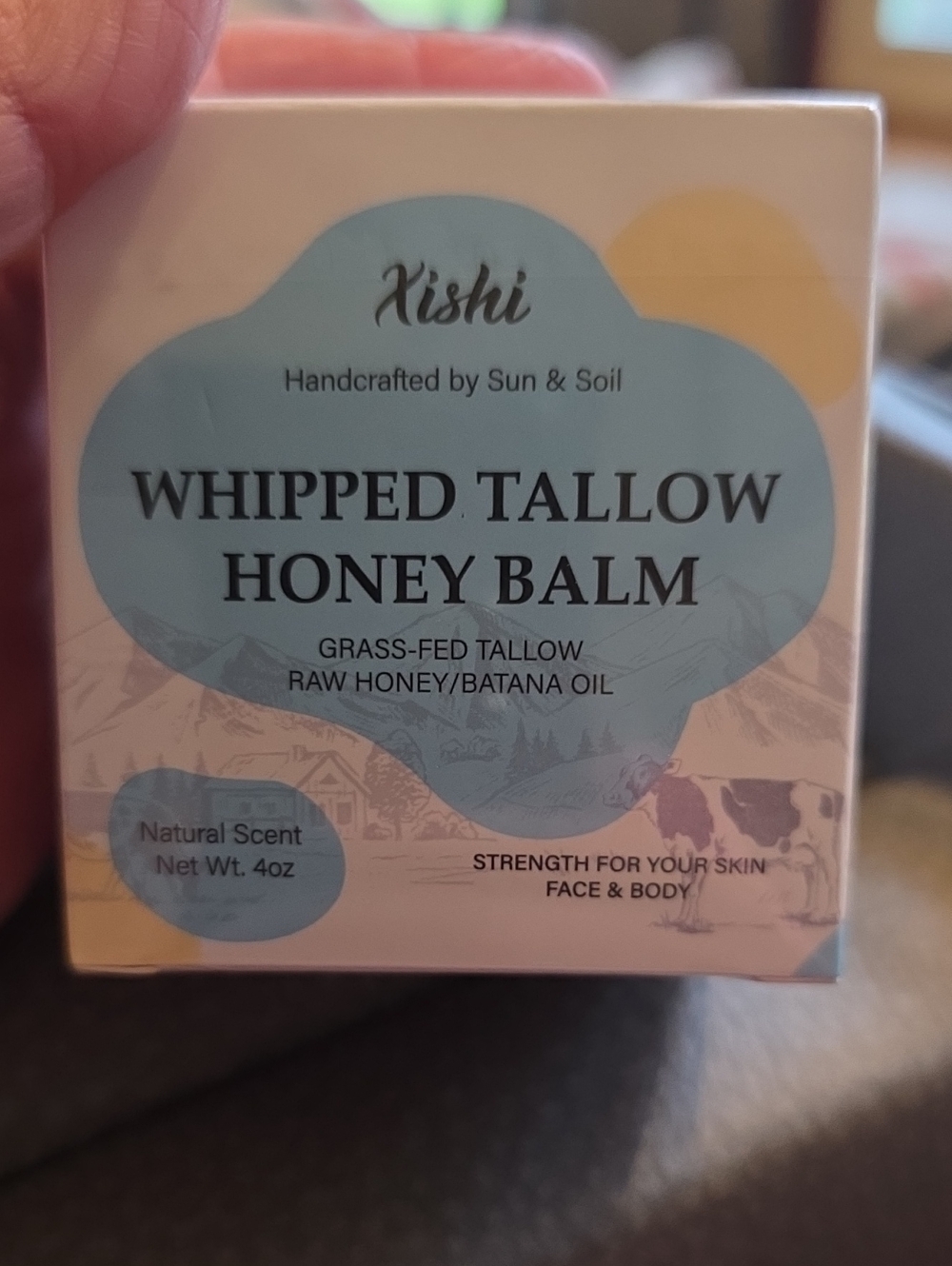 ISH Whipped Tallow Honey Balm - Light Blue & Cream Box
